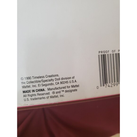 NIB Scottish Barbie Dolls of the World Collection 1990 NRFB Mattel 9845 DOTW - Picture 5 of 6